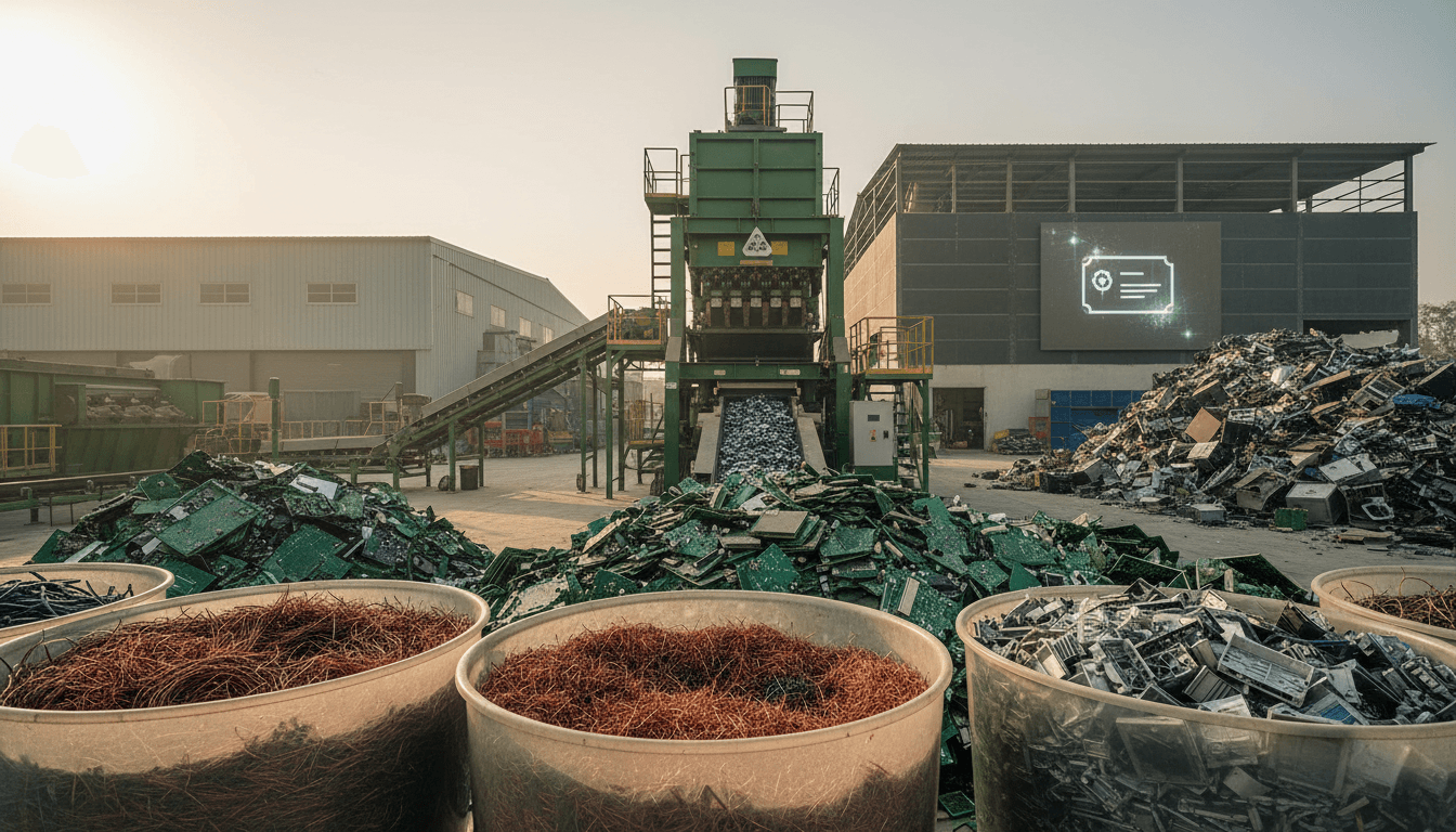 Editorial image for “The EPR floor price is coming. Your certificate revenue model probably assumes the wrong number.”, illustrating e-waste.